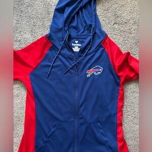 Buffalo Bills Fanatics Royal/Red Women’s Lightweight Raglan Full-Zip Size Medium